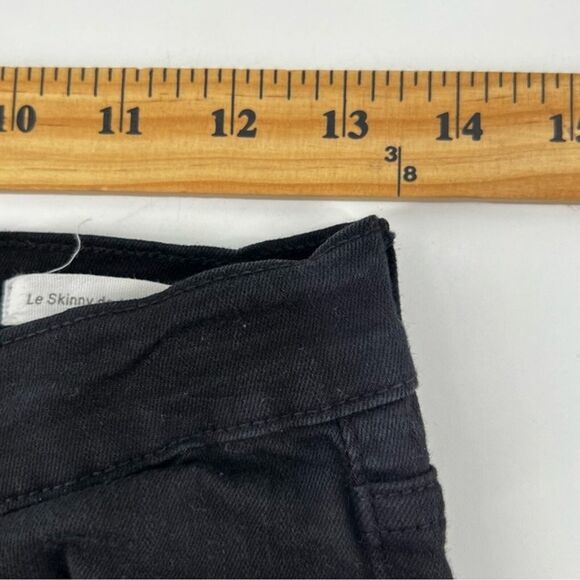 FRAME Le Skinny de Jeanne Ripped Jeans Black Size‎ 27 - Picture 9 of 12